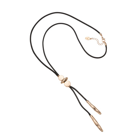 Jacob Little-Dulwich Hill- alison Necklace-Black and Gold-Cord and Metal