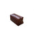 Brown leather toiletry bag  on a white background
