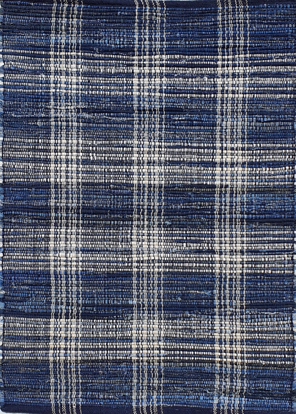Denim Blue-Cotton-Check Design-Washable