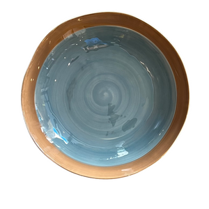 Musango Horizon Bowl-Large-Blue-Taupe-Handmade in Portugal