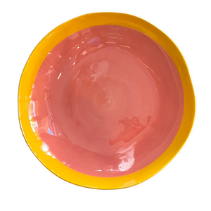 Musango Sunrise Bowl-Large-Pink-Yellow-Handmade in Portugal