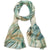 Multicolored scarf with a pattern on a white background