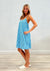 Jacob Little-Dulwich Hill-Turquoise Check Slip Night Dress-Tess