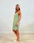 Jacob Little-Dulwich Hill-Green Check Slip Night Dress-Ivy