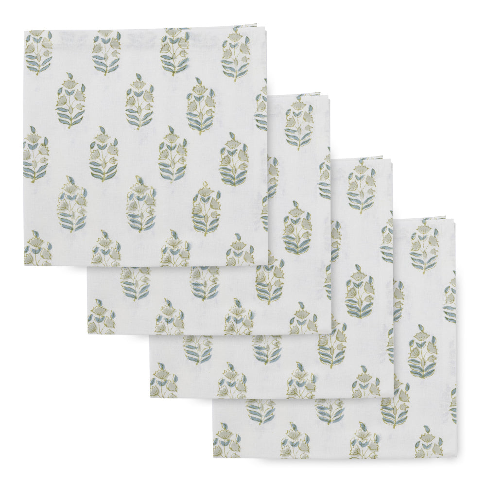 Anjali Hand Block Printed Napkins (Set of 4)