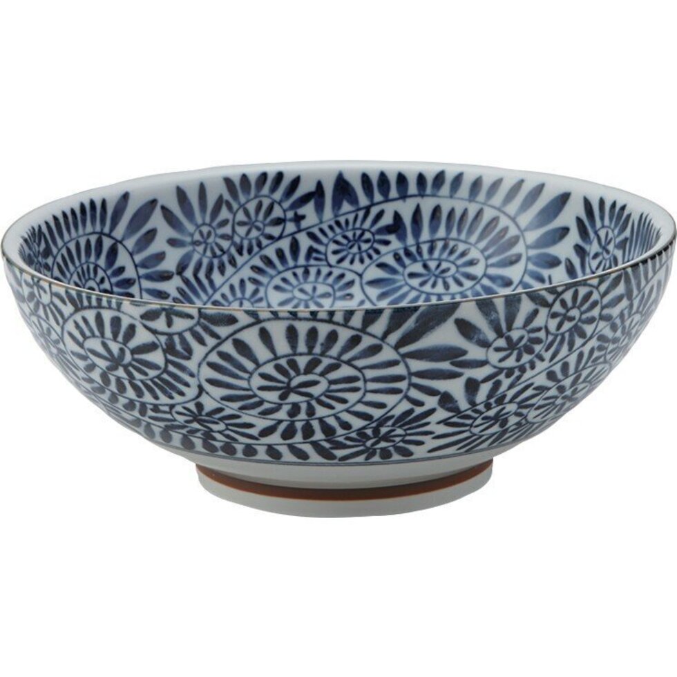 Japanese Tako Bowl-Blue and white-Octopus Design-Patterened inside and out