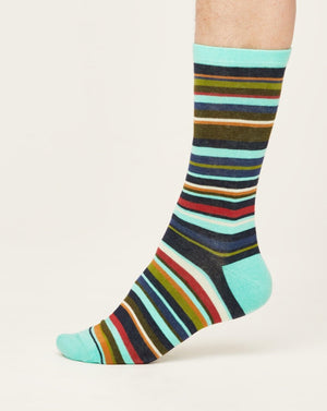 Jacob Little-Dulwich Hill-Organic Cotton Geometric Socks