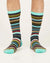 Jacob Little-Dulwich Hill-Organic Cotton Geometric Socks 