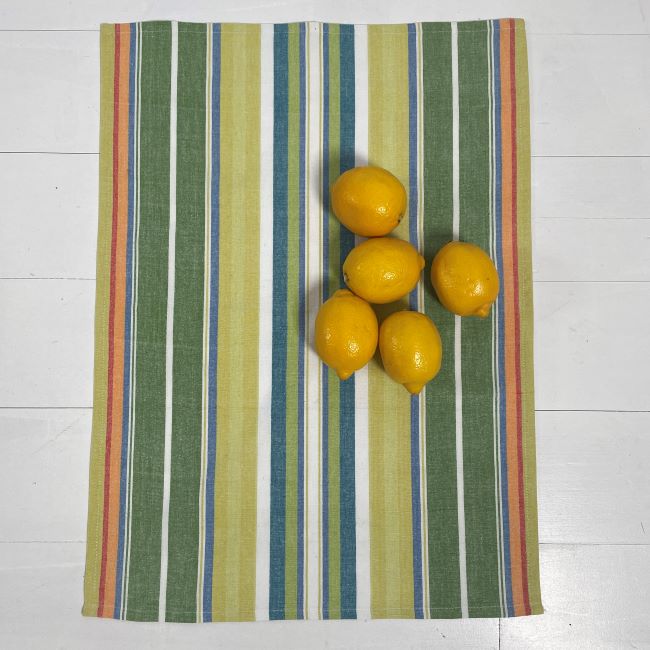 Terrace Stripe Cotton Tea Towel