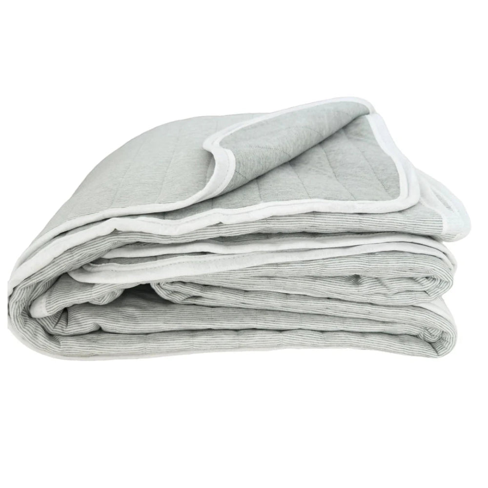 Clara Reversible Cotton Quilt -Sage Green