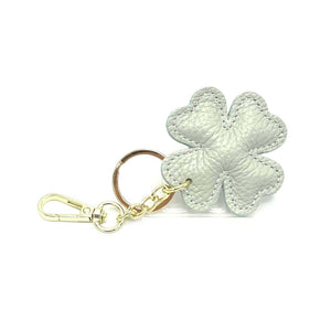 Four Leaf Clover Leather Key Chain