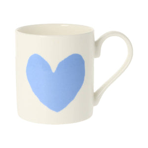 McLaggan & Co Bone China Mug - Big Heart Blue