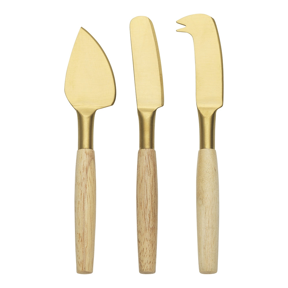 Ecology Alto Gold  Cheese Server Set - 3 piece