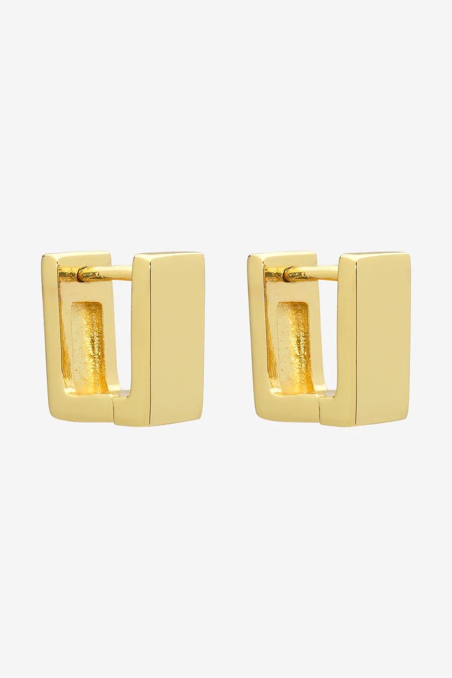 Ari gold Huggie-Square Design-Huggie-Gold