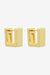 Ari gold Huggie-Square Design-Huggie-Gold