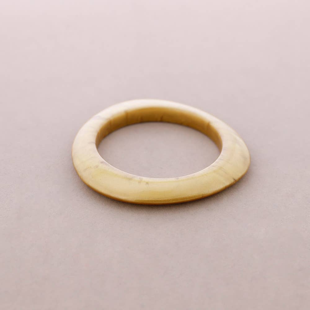 Resin Bangle - Mottled Gold