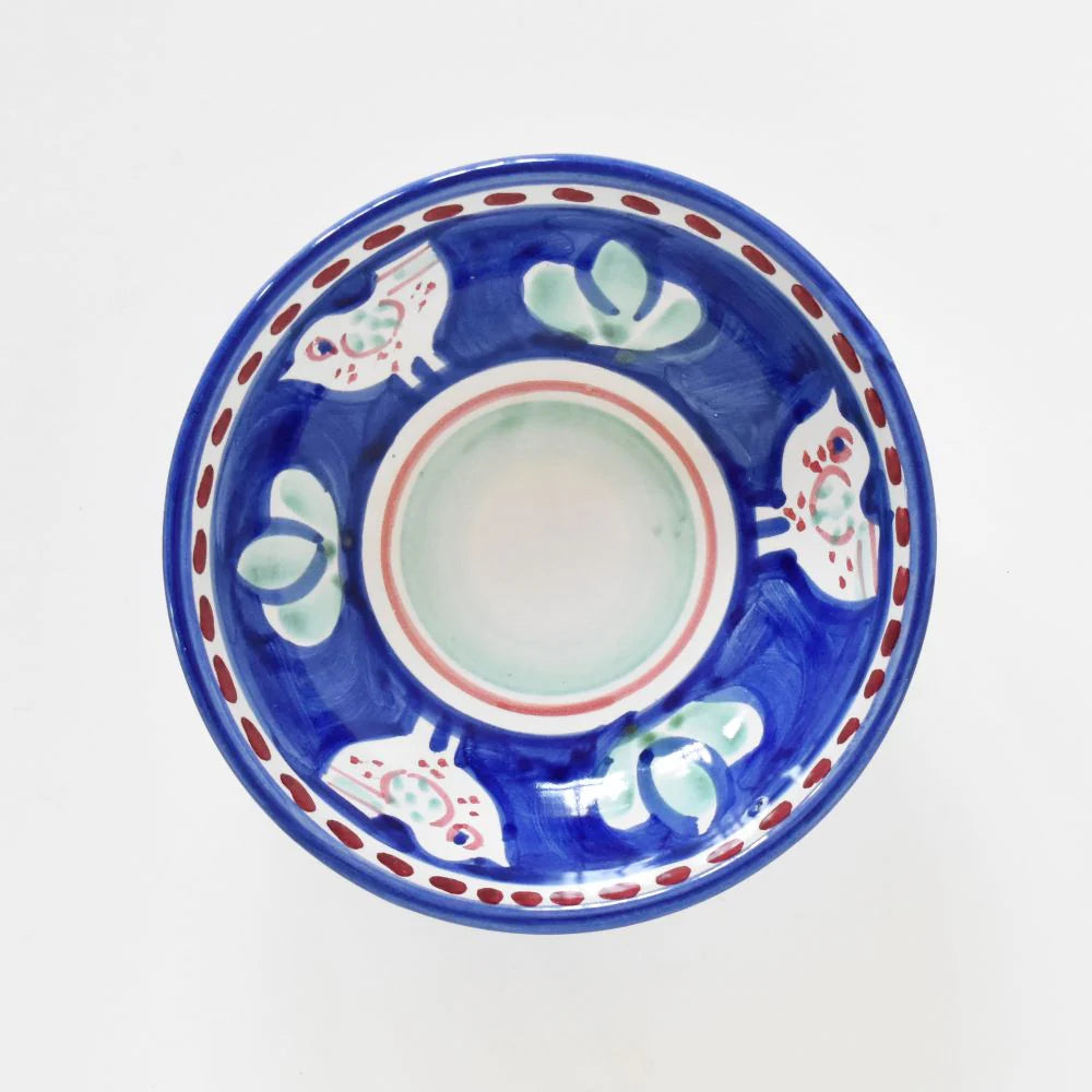 Gallina Hand-painted Bowl - Blue