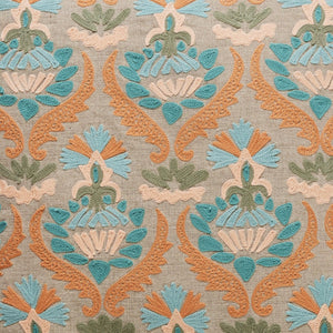 Highgate Cushion Cover-Hand embroidered-close up