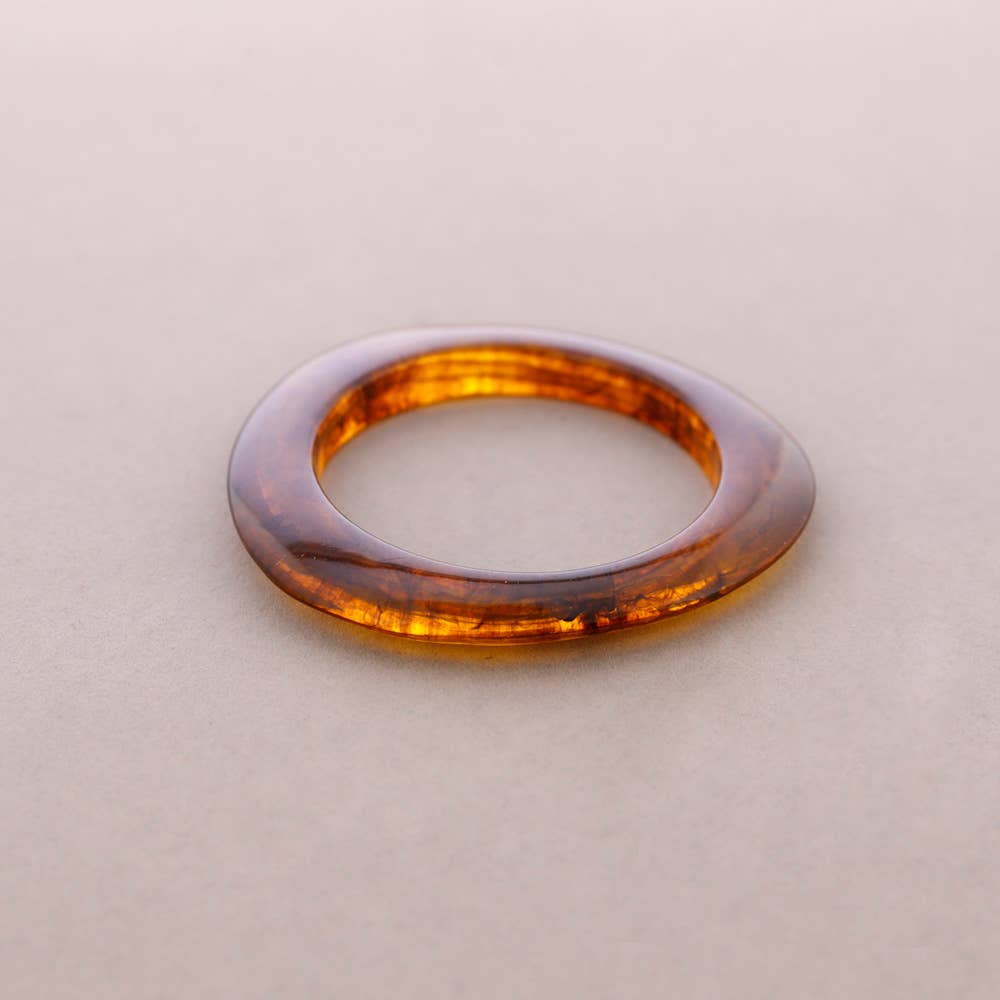 Resin Bangle - Amber