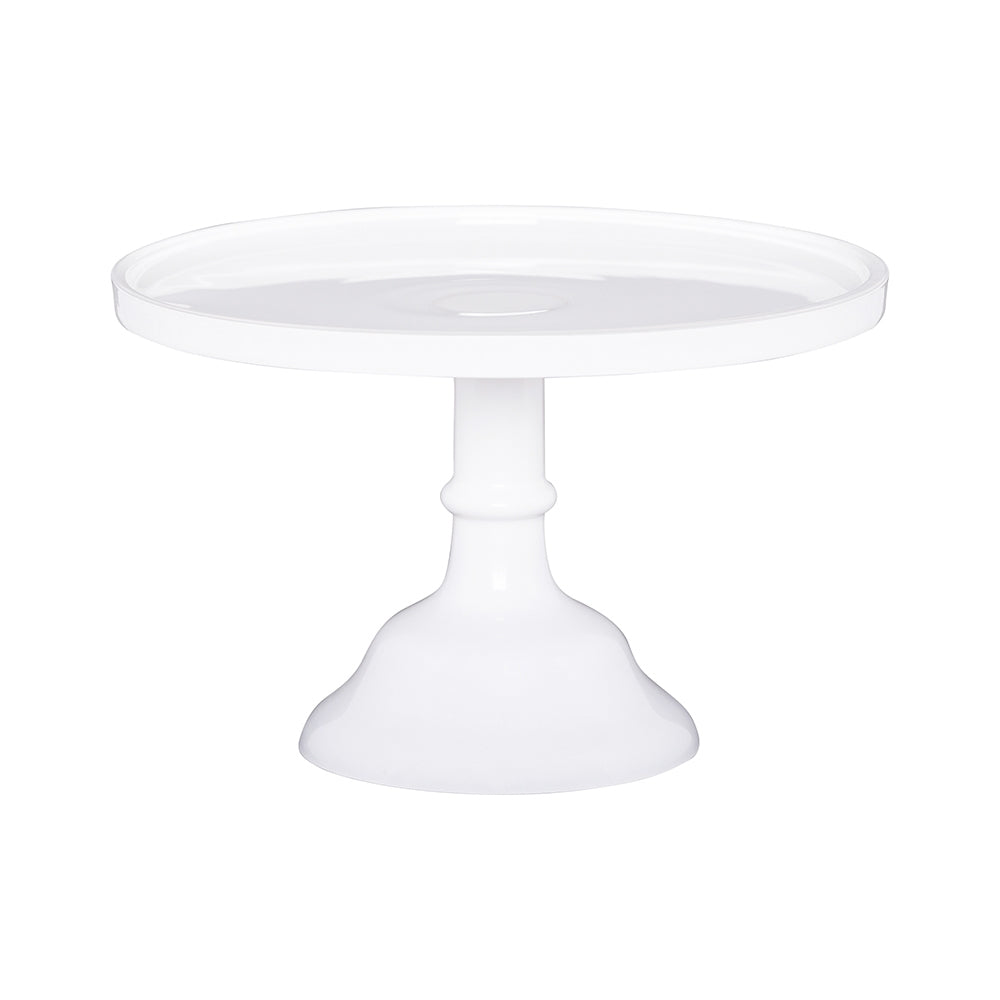 Torta White Glass Cake Stand