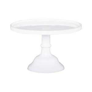 Torta White Glass Cake Stand