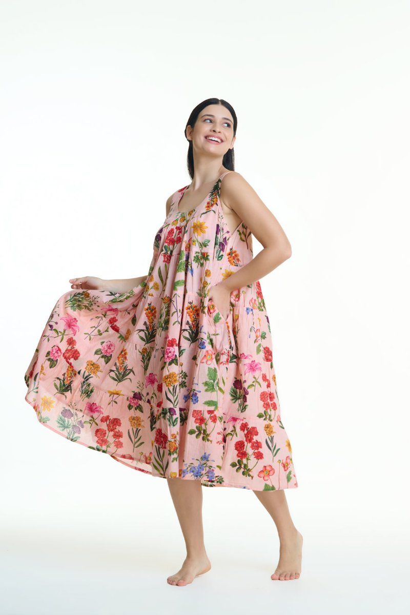 Cassie Tiered Floral Night Dress