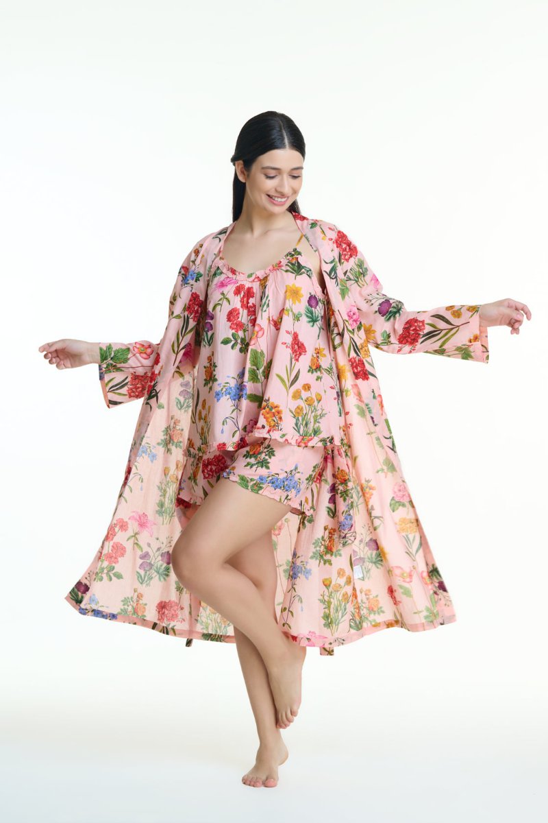 Cotton Kimono Robe - Cassie