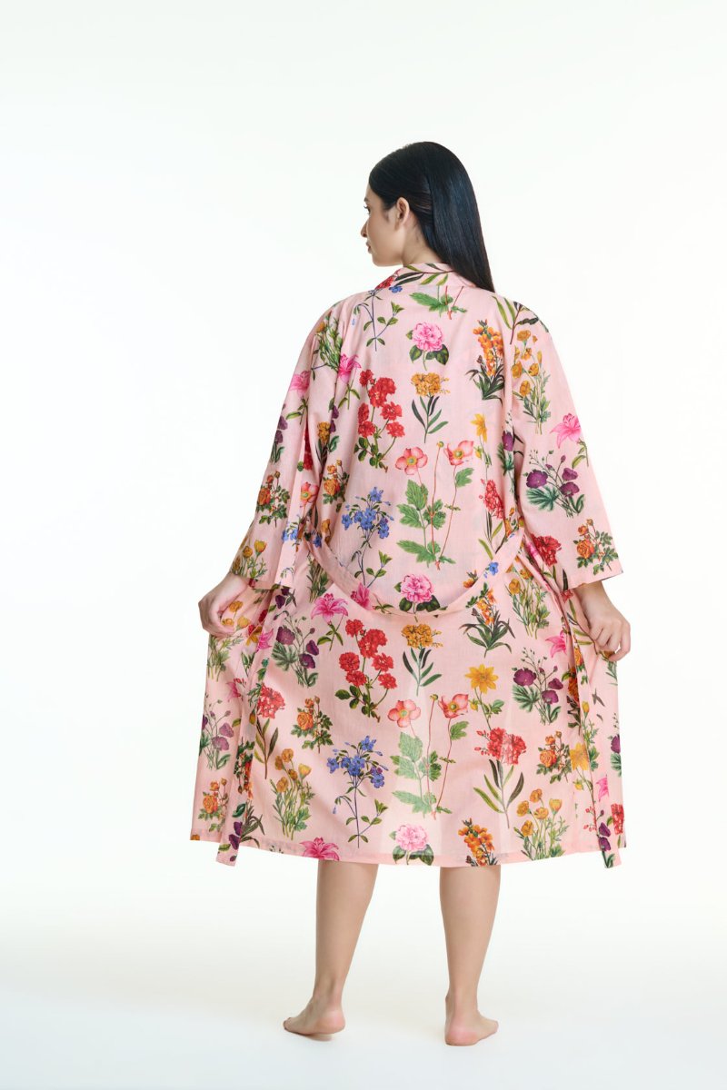 Cotton Kimono Robe - Cassie