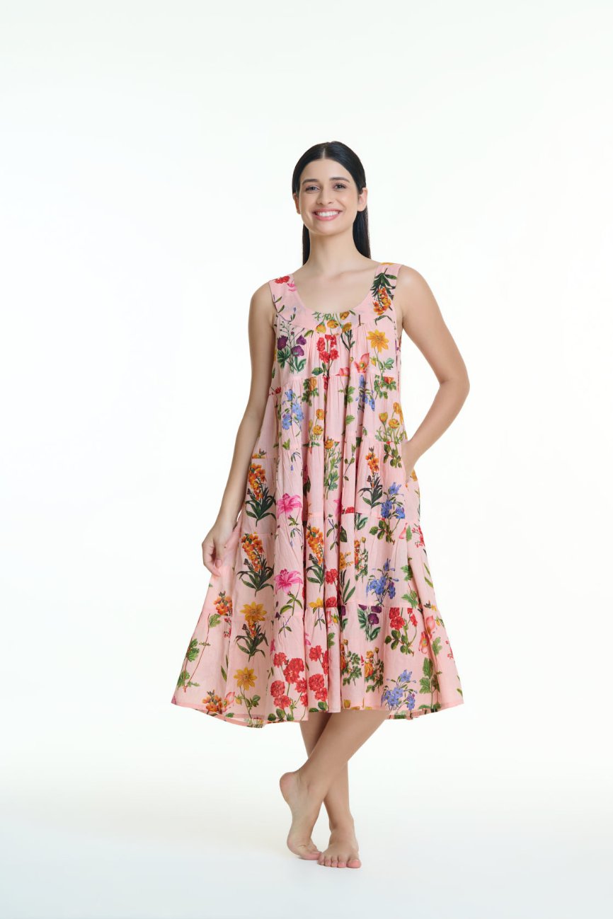 Cassie Tiered Floral Night Dress