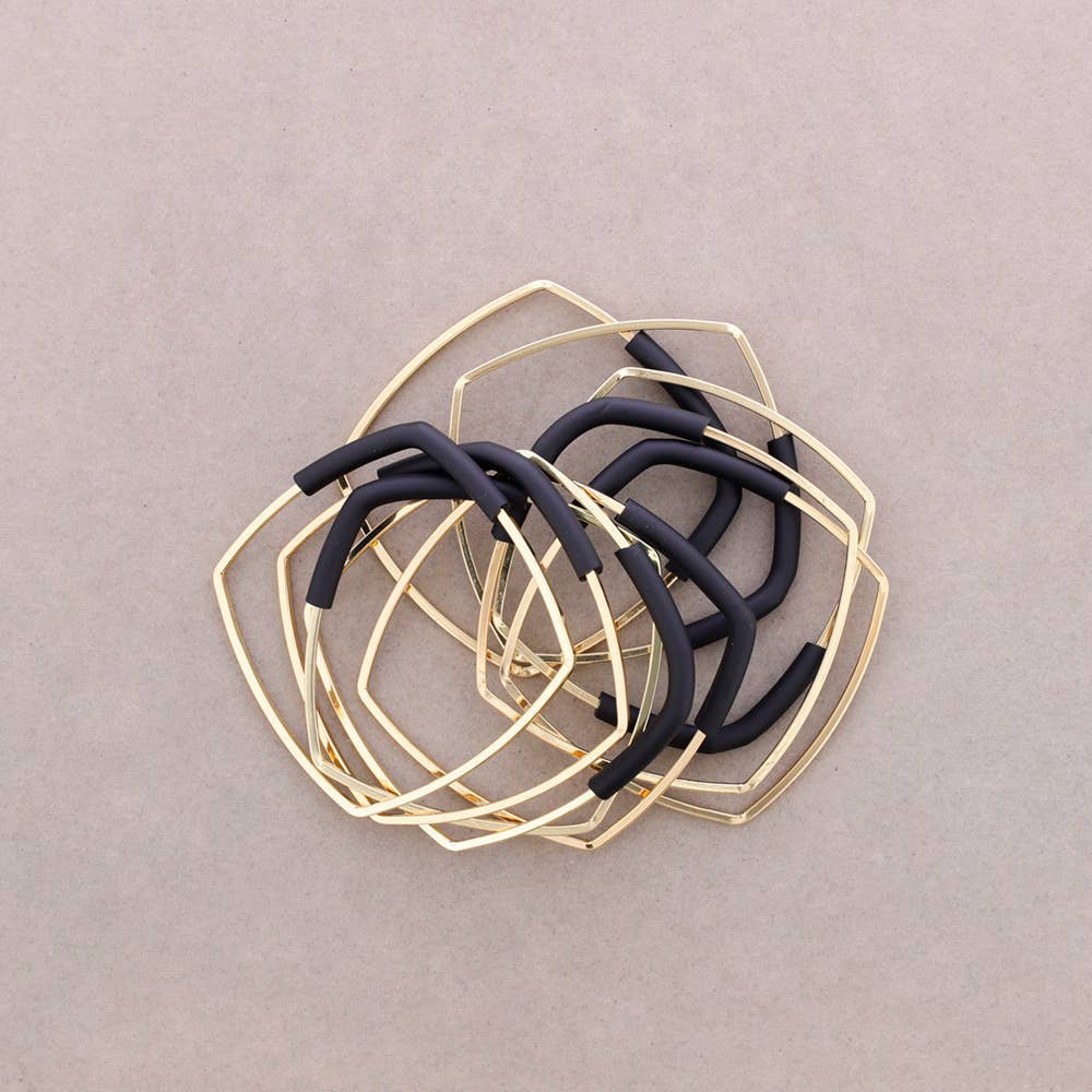 Square Rubber Bangle