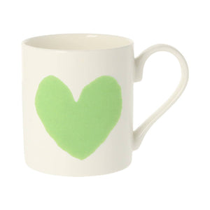 McLaggan & Co Bone China Mug - Big Green Heart