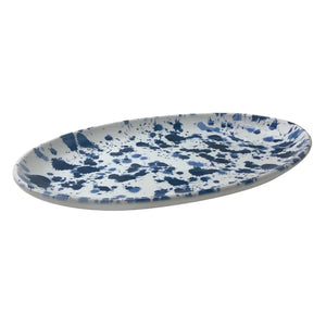 Tuscan Oval Platter-Blue-Ceramic