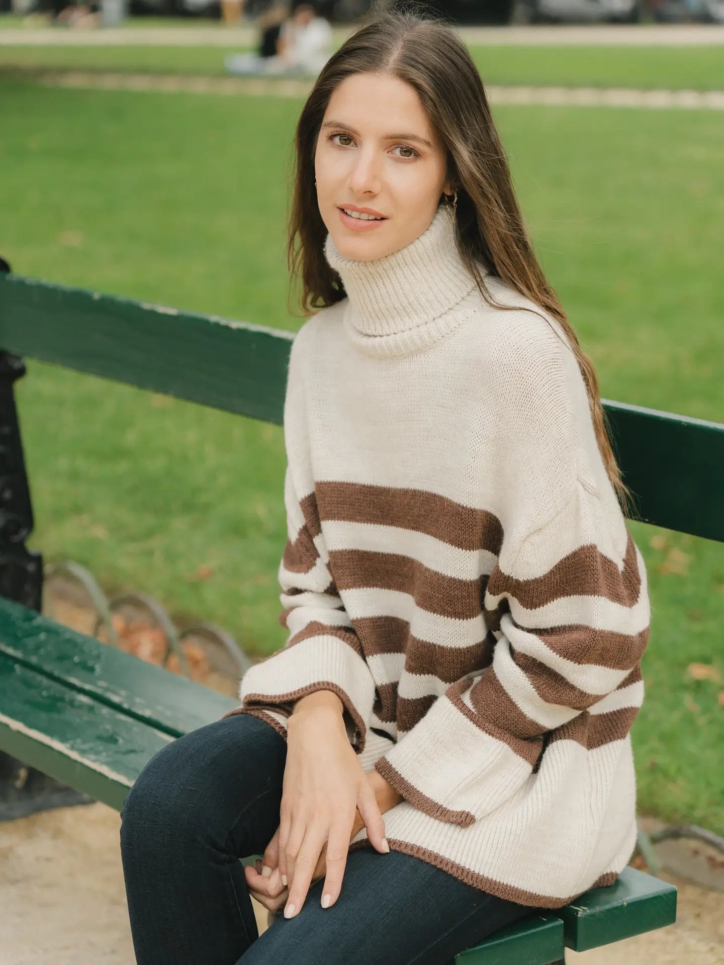 Olivia Striped Wool Blend Jumper
