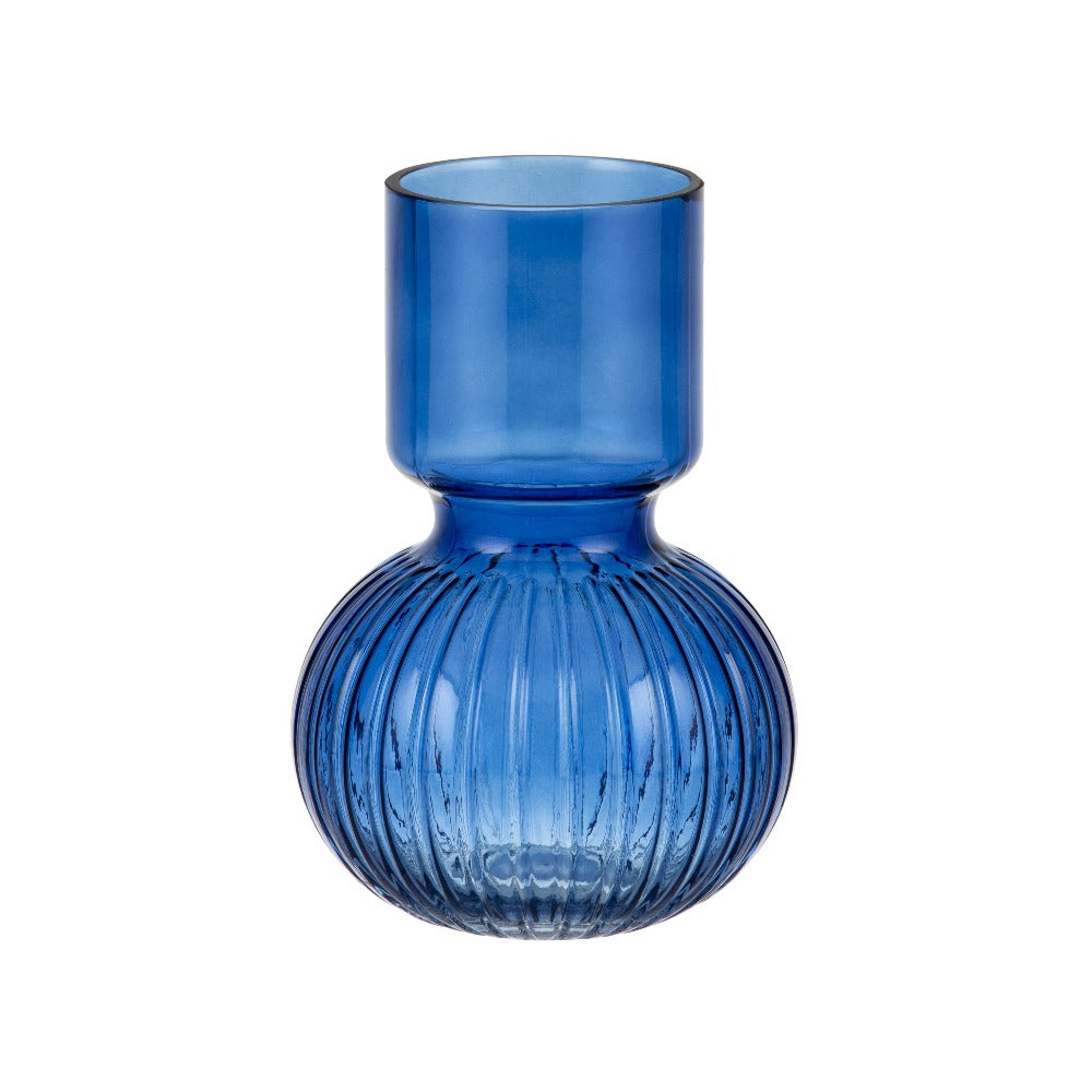 Jacob Little-Dulwich Hill-Bridie Vase-Blue Glass
