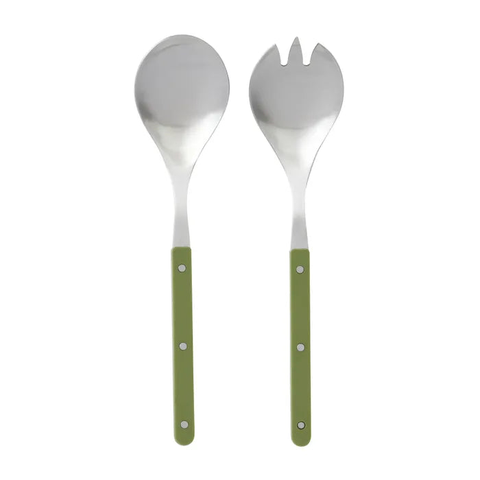 Remy Salad servers  - Olive Green