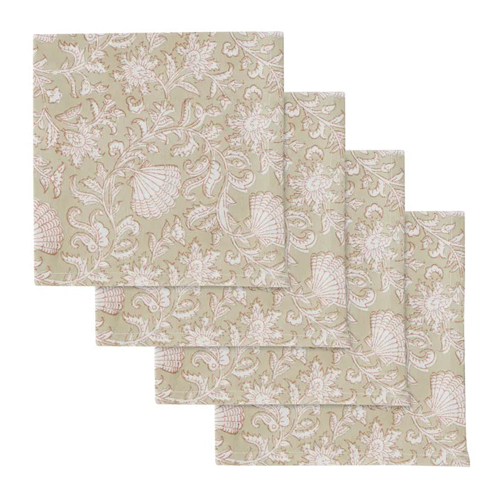 Rhani Hand Block Printed Napkins (Set of 4)