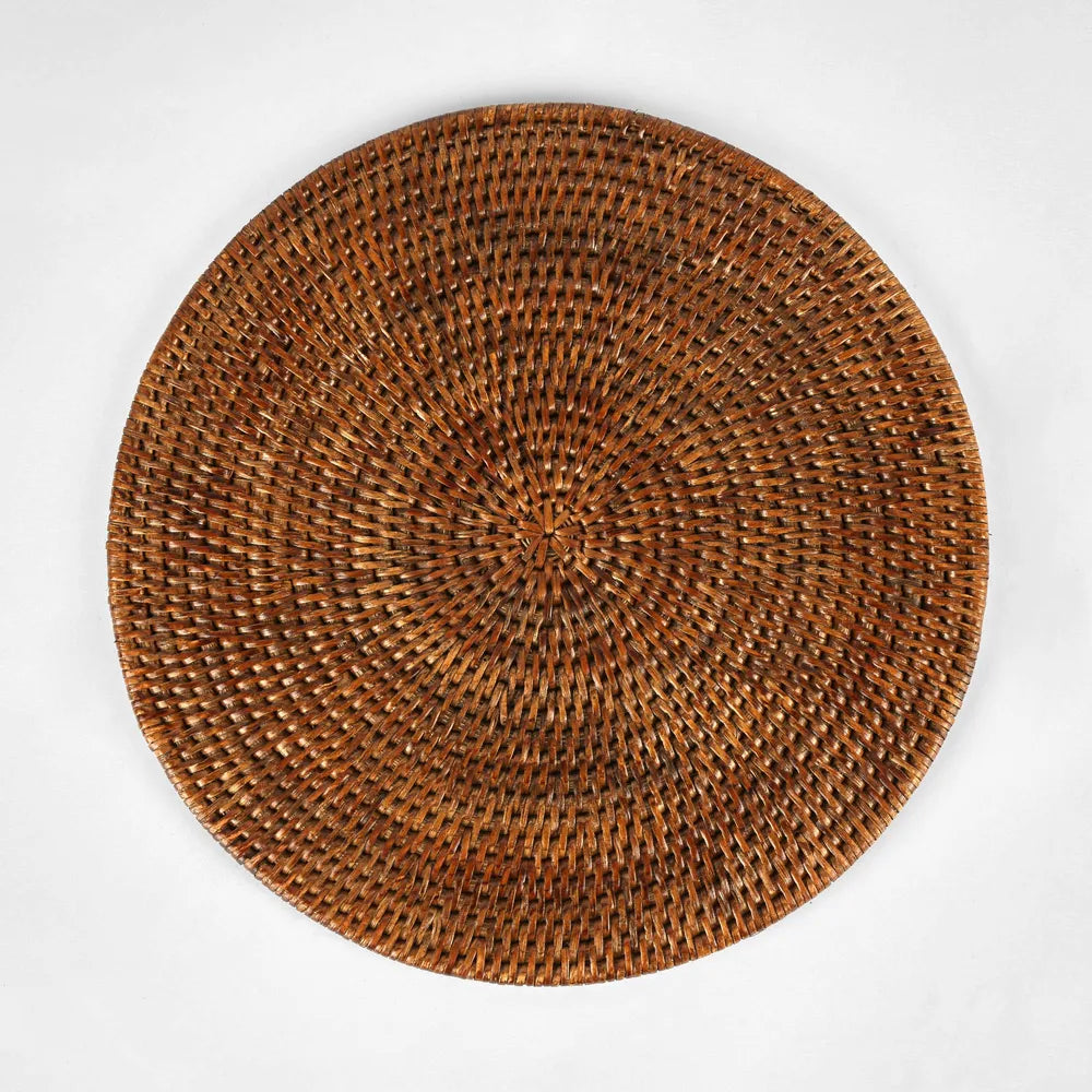 Handwoven Rattan Placemat-Round