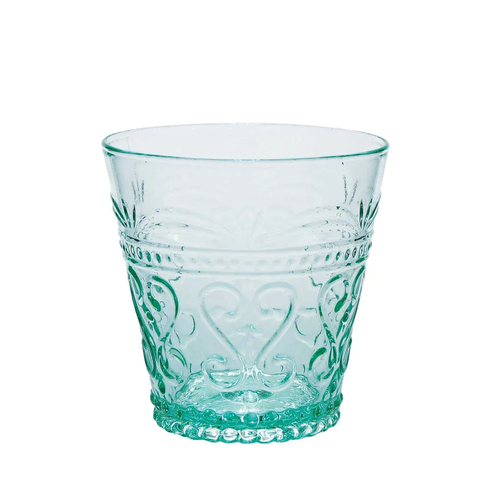 Lanesborough Tumblers-sea green-Embossed - Glass