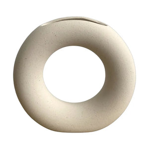 Jacob Little-Dulwich Hill-Josette Vase-Circle Shape-Creamy White Ceramic