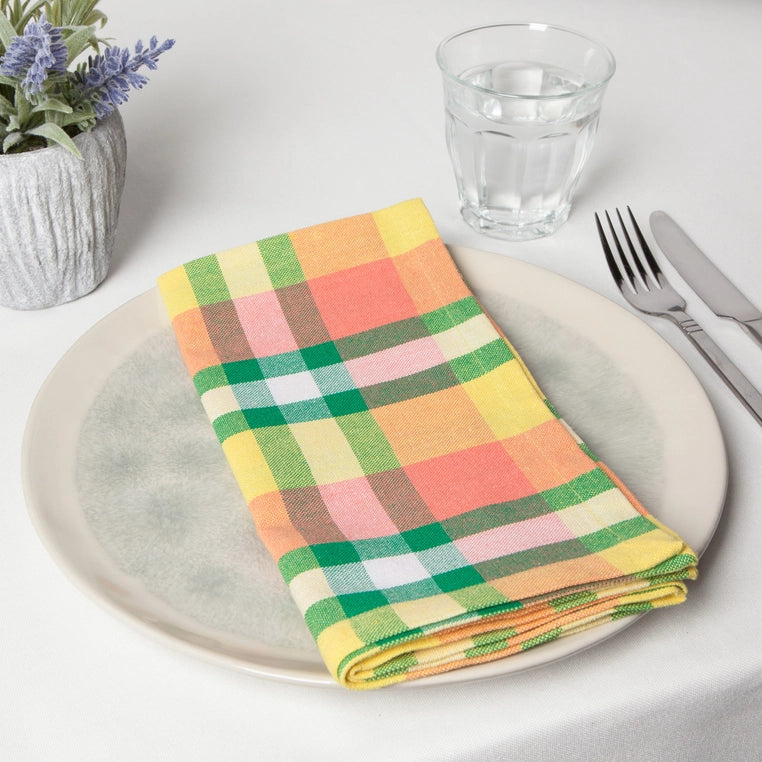 Meadow Check Napkins (set of Four)