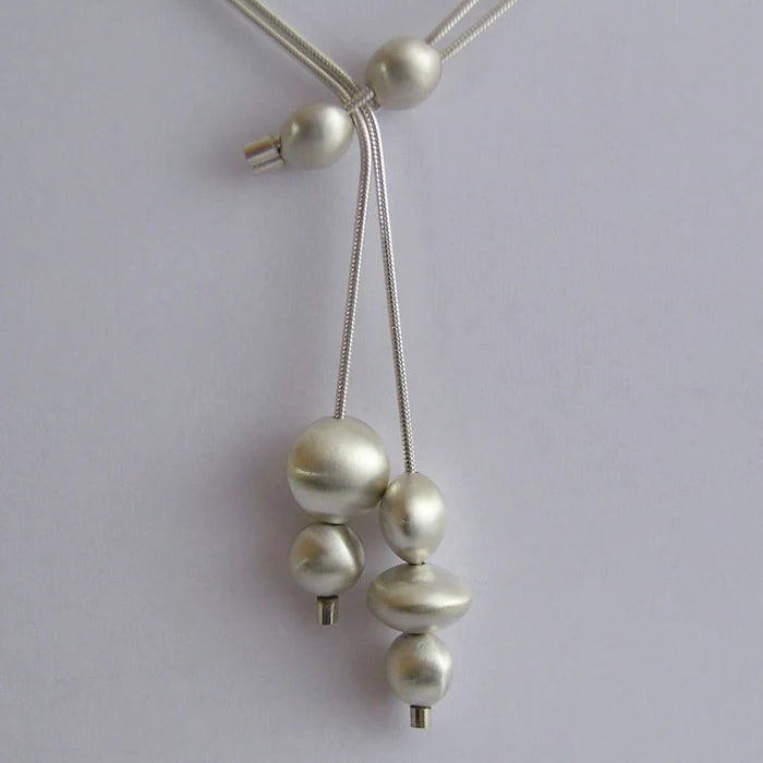 Pip Keane-Sydney Jeweller- Pebble Convertible Necklace Sterling Silver