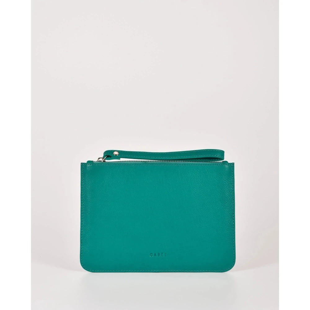 Jacob Little-Dulwich Hill-Leather Pouch-Turquoise