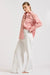 Shirty Elodie Girlfriend Relaxed Shirt - Orange Stripe