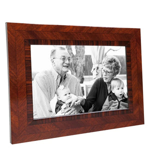 Jacob Little-Dulwich Hill =Parquet Triple Mahogany Marquetry Photo Frame