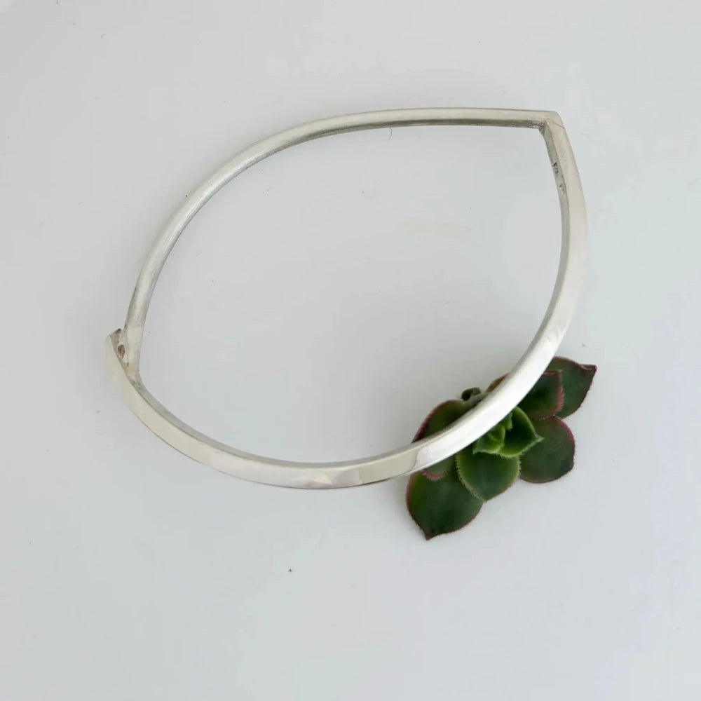 Square Eye Sterling Silver Bangle- Pip Keane