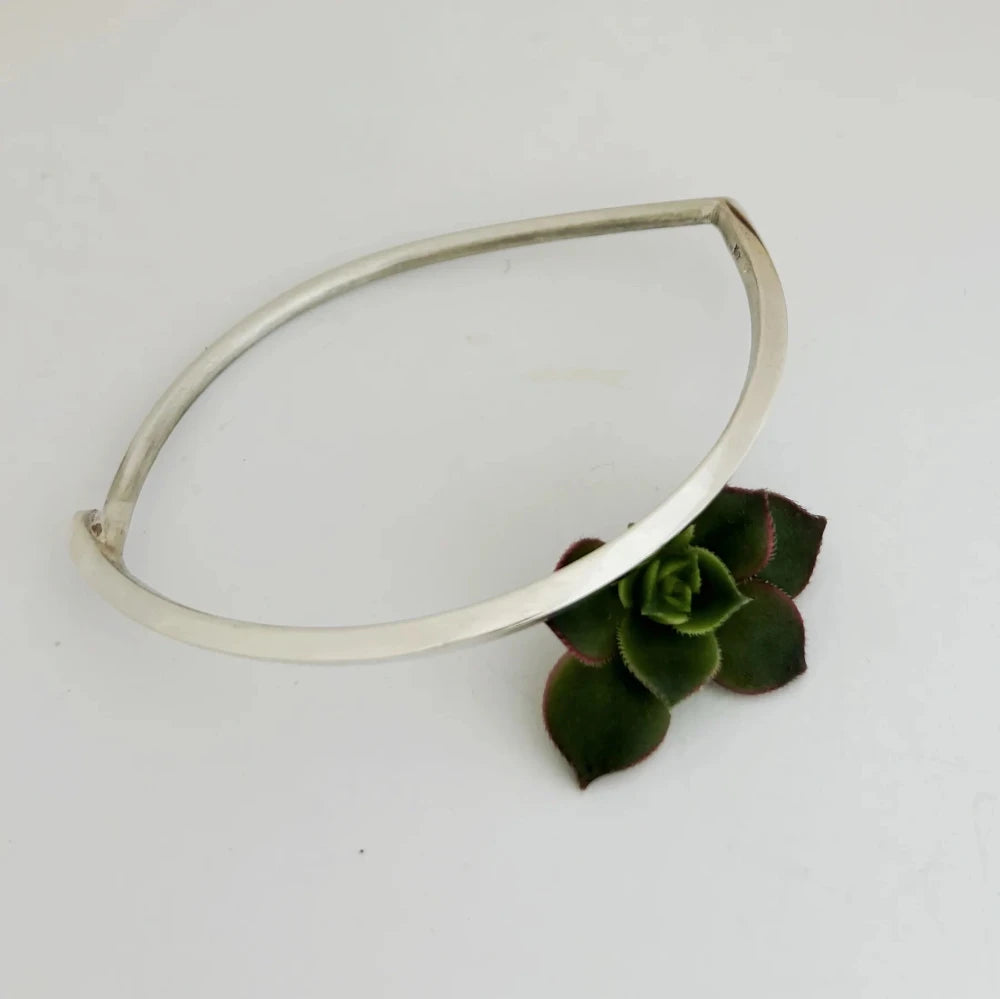 Square Eye Sterling Silver Bangle- Pip Keane