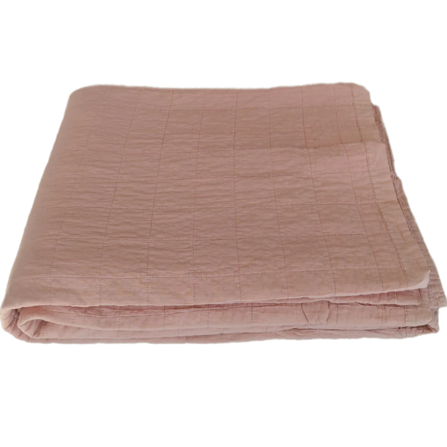 Jacob Little-Dulwich Hill-Cotton Quilt-Salmon pink