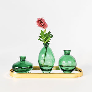 Bottle Green Bud Vases