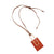 Jacob Little-Yolanda Necklace-Leather-Resin-Brown Amber