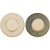 Zara Coasters-Set of Four-Green Hues-Two Dark-Two Light-Reactive Glaze Ceramic